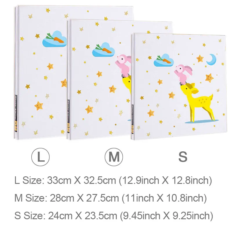 DIY Albums Customizable Christmas Gift  Photocard Book Book Wedding Photo Album Family Album Hare Deer Stars Studded The Sky