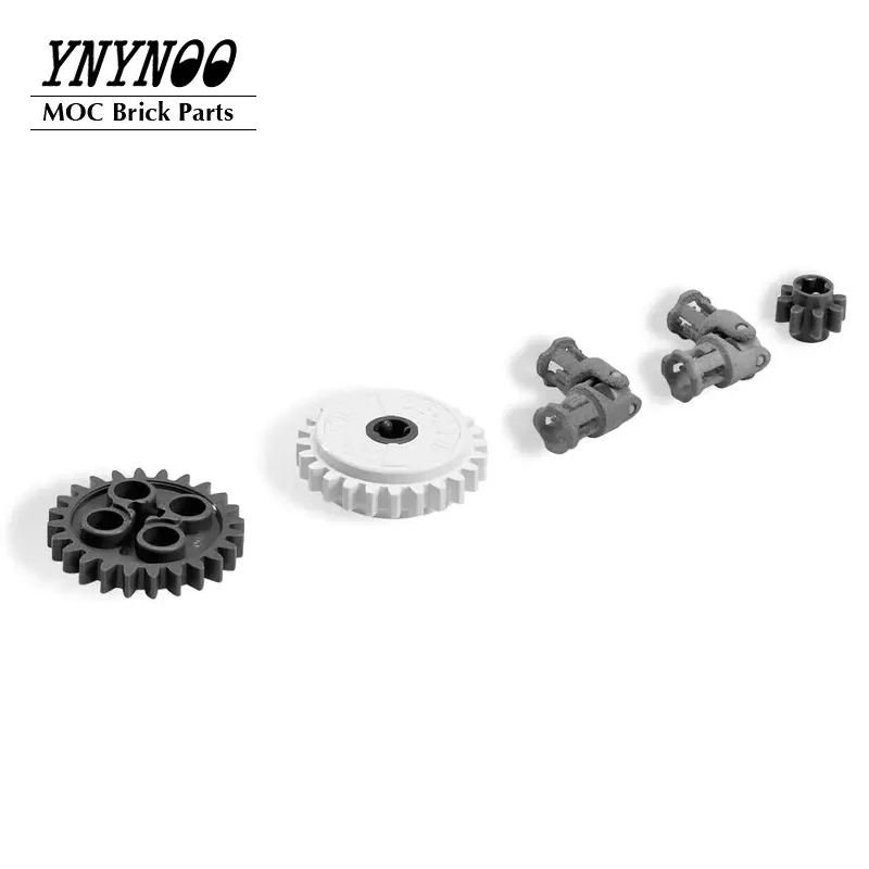 20Pcs/lot High-Tech Gears Bulk Bricks Parts Kit Compatible with 8293 Electric Power Functions Motor Set Educational DIY Toys