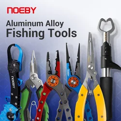 Noeby Fishing Grip Pliers Various Models Fish Hook Controller Aluminium Alloy Fish Lip Grip with Retention Rope Fishing Tackle
