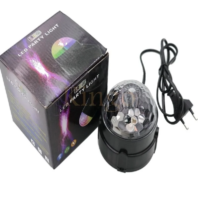 LED Disco Ball Light Laser Magic Ball Voice-Activated Rotating KTV Projector Strobe Light Birthday Party Decoration Light