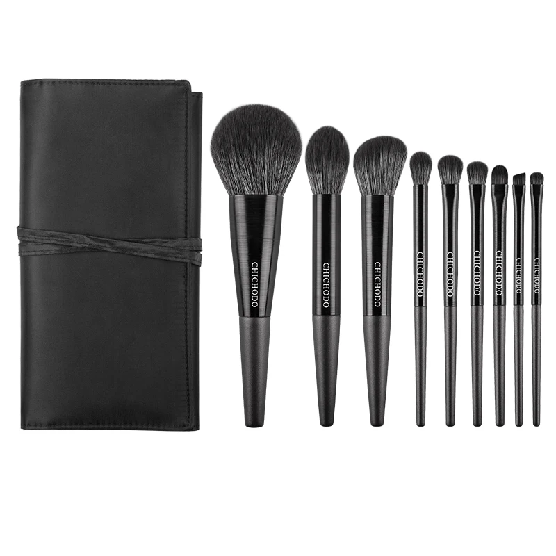 CHICHODO Mkeup Brush-Violet 9pcs Professional Make up Brushes Set-Powder Highlighter Eyebrow Eyeshadow Pens-Beginer Makeup Tools