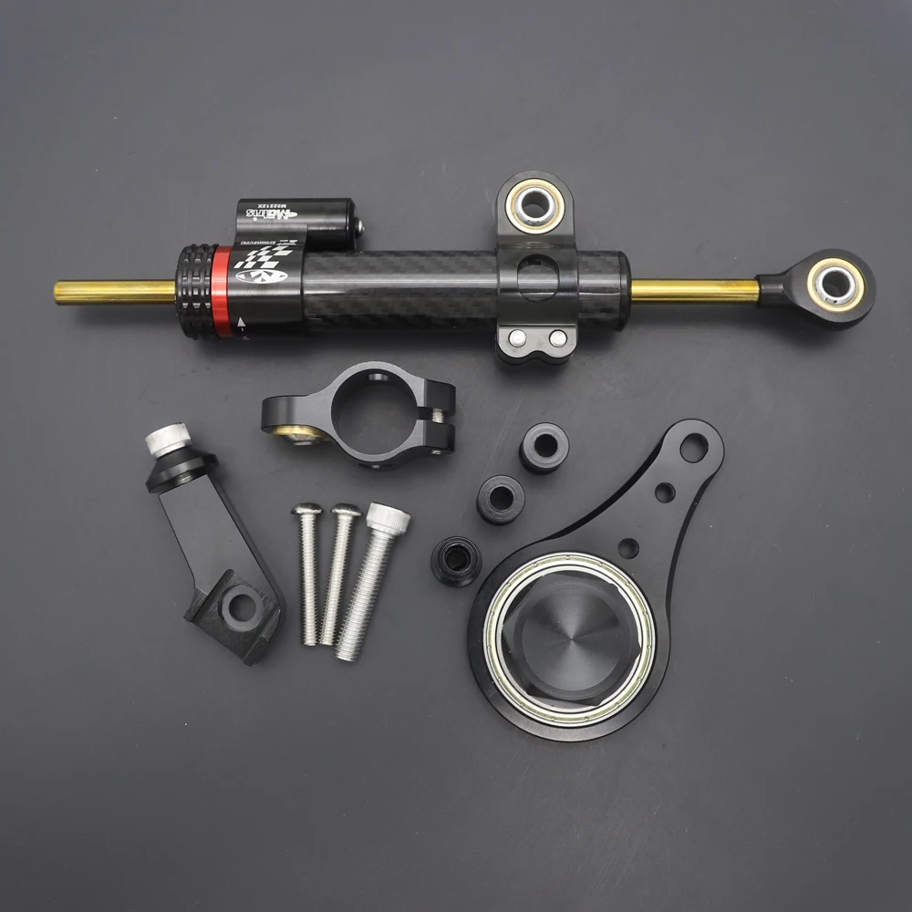 Artudatech Motorfiets Stuurdemper Stabilizer met Beugel Ondersteuning Voor Kawasaki ZX6R 636 2005 2006 Accessoires