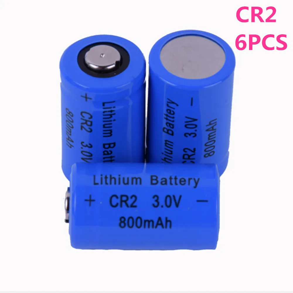 

6pcs/lot SHSEJA High quality 3V 800mAh CR2 lithium battery for GPS security system camera medical equipment lithium battery