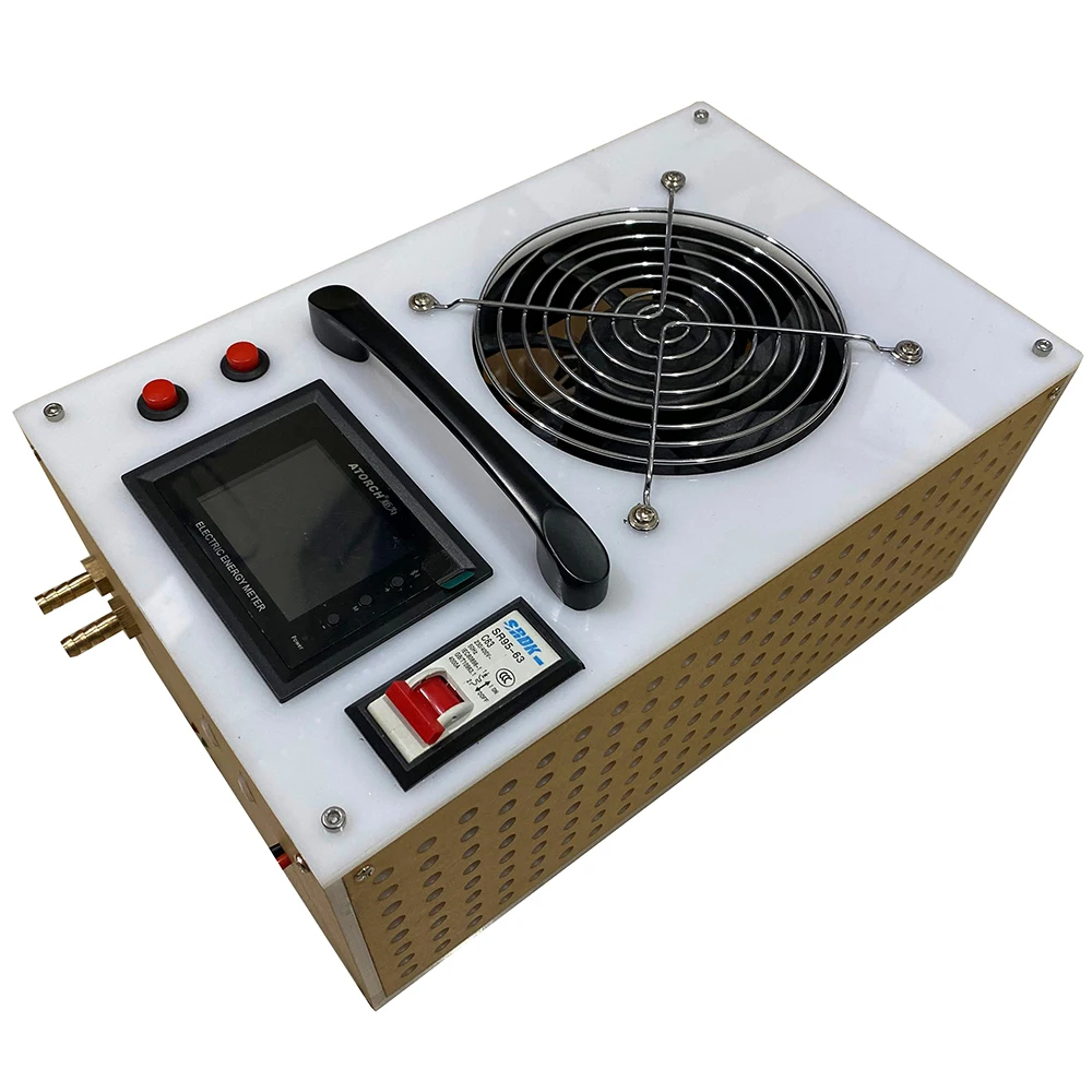 

2500W Induction Heater High Frequency Induction Heating Machine Metal Smelting Furnace + Crucible+power supply