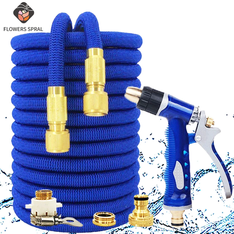 

Garden Watering Hose Metal Gun Lawn Watering Flexible And Expandable Magic Hose For Garden And Vegetable Patch Garden Hose 2021