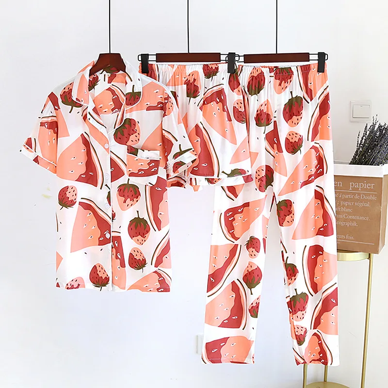 2024 New Pyjamas For Women\'s Spring And Summer 100%Viscose Home Clothes Pajama shorts women Nightwear Female Set Woman 2 Pieces