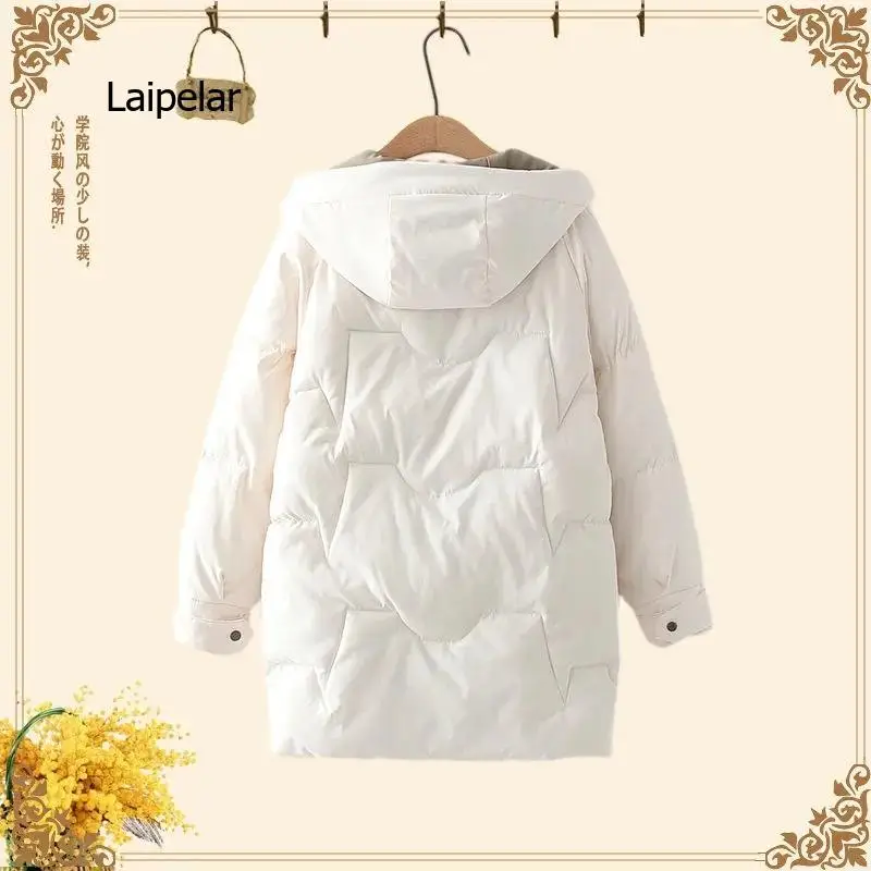 Women Winter Warm Thick Hooded Cotton Down Jacket Newest Long Padded Parka For Women Oversize 3XL Winter Loose Cotton Coat