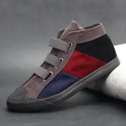 Sapato de lona casual masculino, calçado para caminhada ao ar livre, mocassins da tendência masculina, mocassins de direção, flats novos