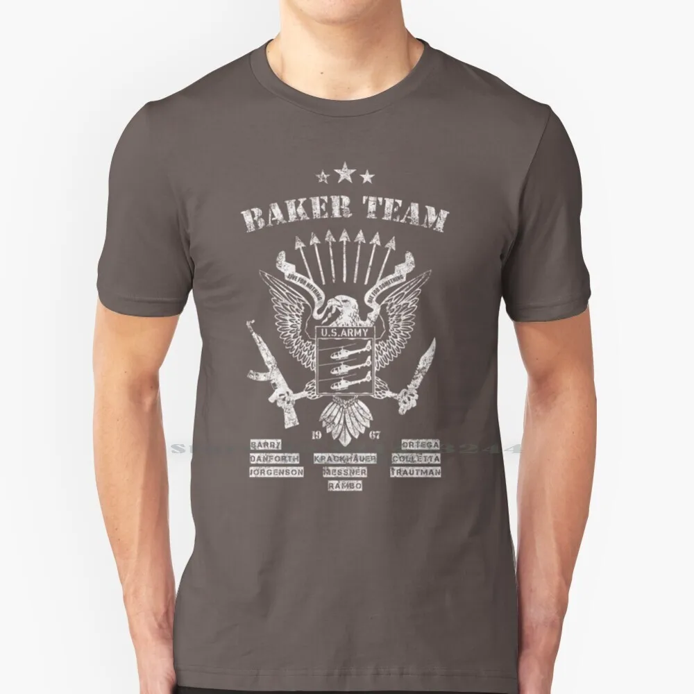 - Baker Team 100% Cotton T Shirt Marines Baker Team First Blood Trautman Outatime _ Culture Outatime Culture Green Berets