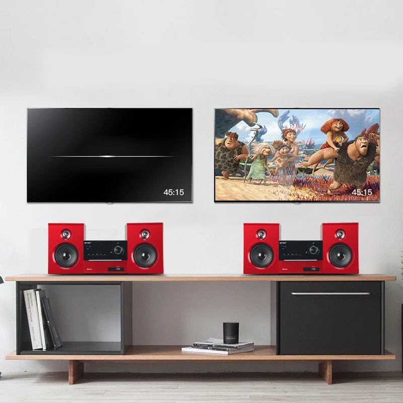 Reprodutor de dvd multifuncional, 110v 220v para dvd combinação de áudio para crianças amplificador alto-falante bluetooth alto-falante reprodutor de dvd para casa