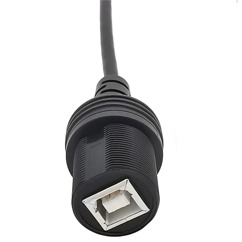 자동차 트럭 오토바이 대시보드용 익스텐션 케이블, USB 2.0 BM to BF 인쇄, 암수 AUX 내장 패널 설치, 0.3m