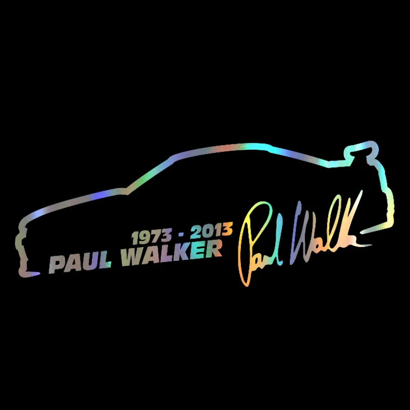 FD413 Car Sticker Vinyl Paul Walker For Fast And Furious Fashion Reflective  On  Funny 3D s Decals  Styling