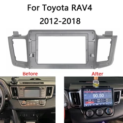 Car Radio Frame Kit For TOYOTA RAV4 RAV-4 2013 2014 2015 2016 2017 2018 2019 Auto Stereo Install Dash Panel Fascia Mounting