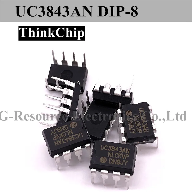 (10 pcs) UC3843AN DIP-8 UC3843 DIP8 UC3843N UC3483A UC3843B HIGH PERFORMANCE CURRENT MODE PWM CONTROLLER