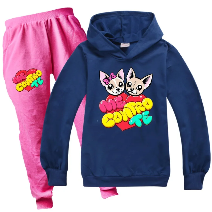 3-15Y Me Contro Te Baby Boy Clothes 3D Printed Cartoon Casual Kids Hoodies Set Autumn Toddler Girl Top+Pants Cotton Sweatshirt