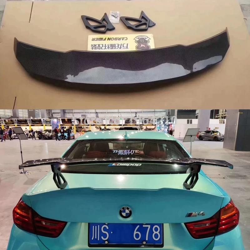 Car Styling Exterior Carbon Fiber Modified GT Rear Spoiler Tail Trunk Lip Wing Decoration Fit For BMW F82 F80 M3 M4 M5 M6