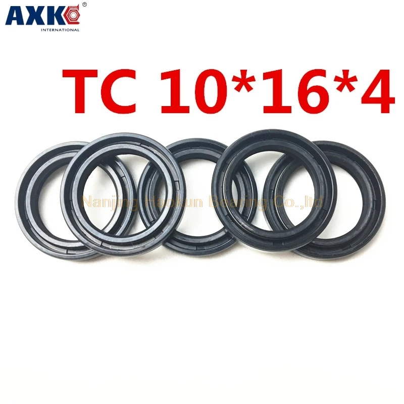 

10pcs TC Type Skeleton Oil Seal Gasket 10x16x4/10x20x5/10x22x6/10x25x7/10x26x7/10x28x7mm NBR Black Rubber Radial Shaft Seals