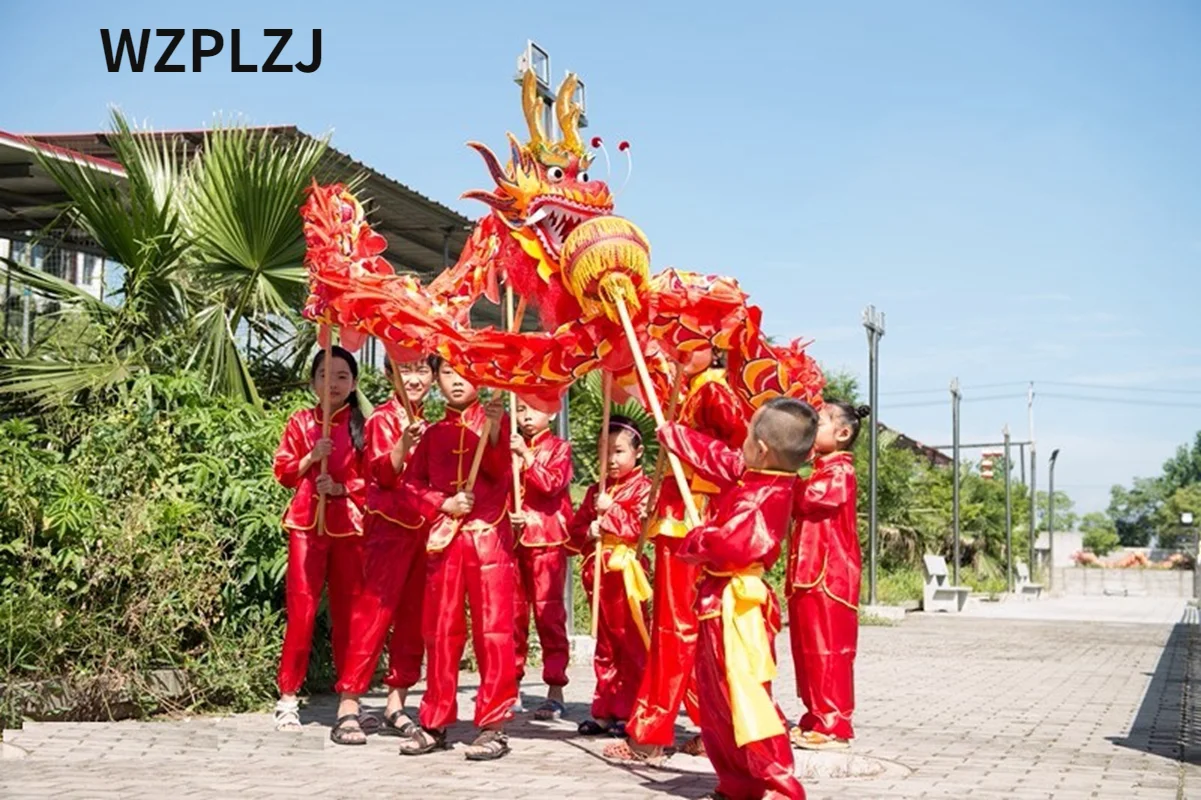 

Arts Dragon Dance Game 7.9m 8 Kids, Children Play Sports, Party dance festival, Folk Parade Props, Smart Stage, China