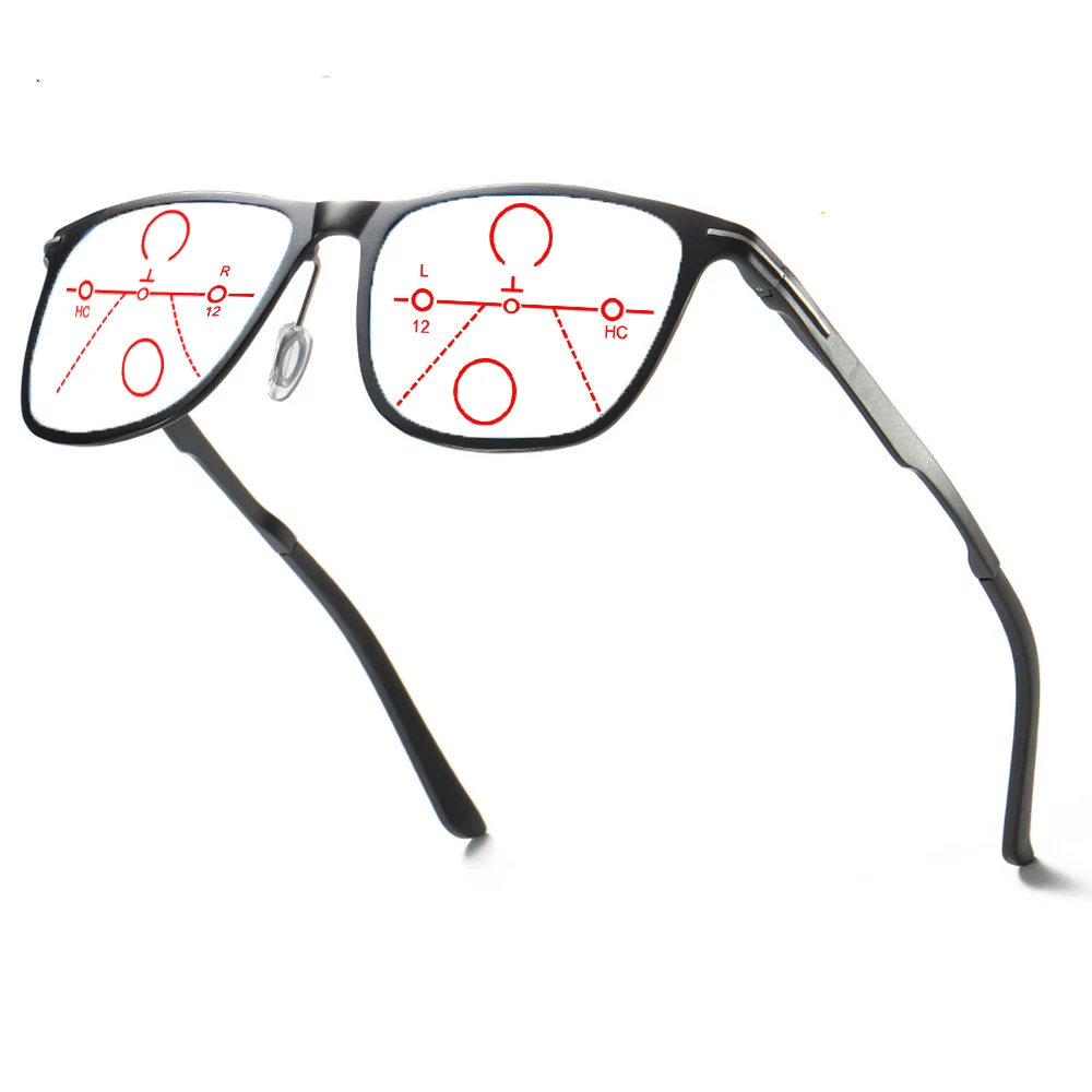 

Rectangle Al-mg Alloy Men Ultralight Progressive Multifocal Reading Glasses +0.75 +1 +1.25 +1.5 +1.75 +2 +2.25 +2.5 +2.75 To +4