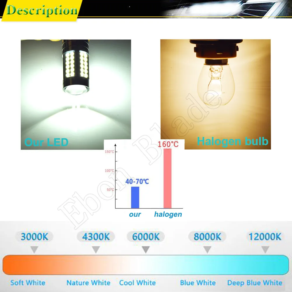 White Motorcycle Motorbike H6 Headlight 6V 12V BA20D H4 Bixenon Beam 3030 66SMD LED Moped Scooter ATV Lamp Bulb P15D P45T Light