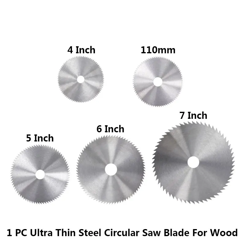 4-6Inch Ultra Thin Steel Circular Saw Blade For Wood Bore Diameter 16/20/25mm Cutting Disc For Rotary Tools Cutting Wheel