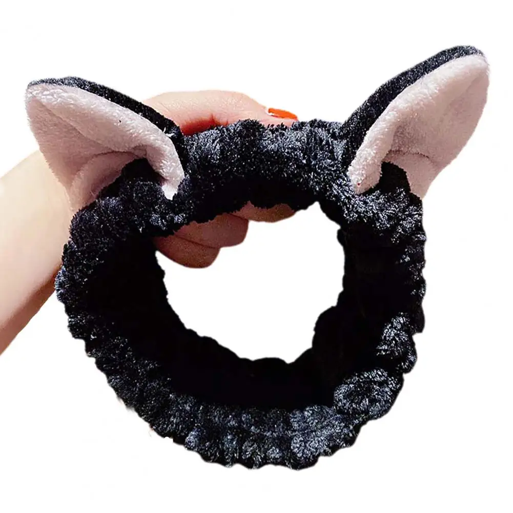 Cartoon Ears Women Hairbands Face Washing Stretch Headband Hair Band Plush Hairband Hair Hoop Women Headwear Hair Accessory