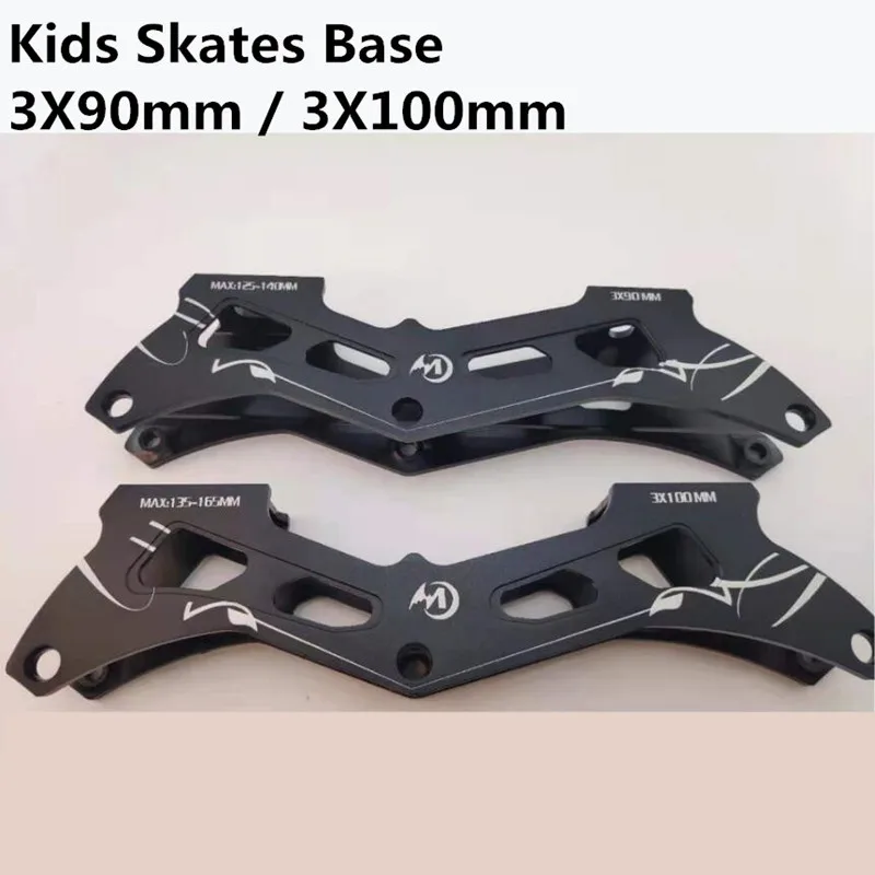 

3X90mm Ultra Short 3X100mm Inline Speed Skates Frame for 90mm 100mm Skating Wheel Kids Children 150mm 165mm Mounting Race Base