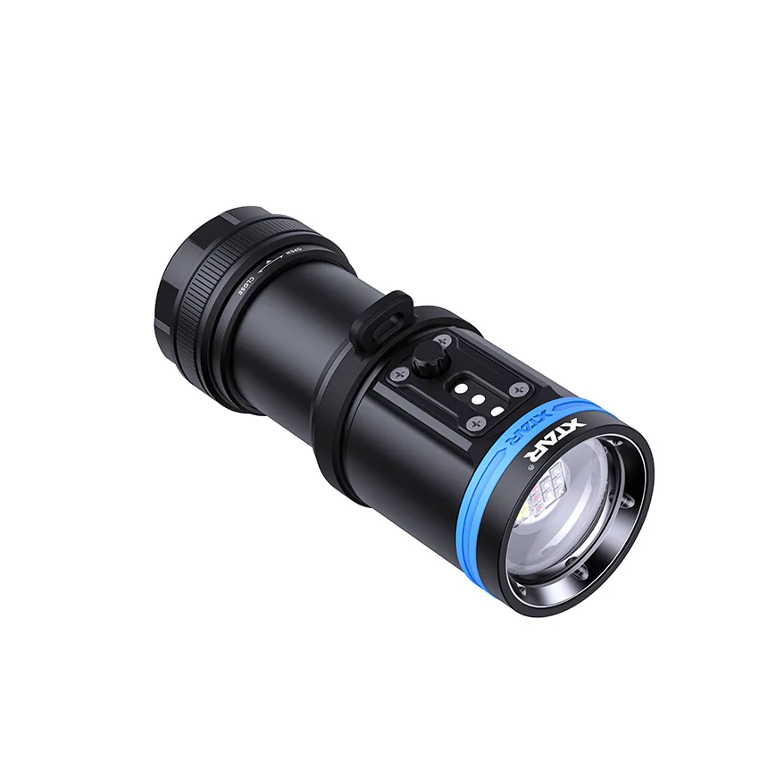 XTAR D30 4000 Diving Flashlight  4000 Lumen UV/Red/Blue Light Multi-color LEDUnderwater Photography Video Light