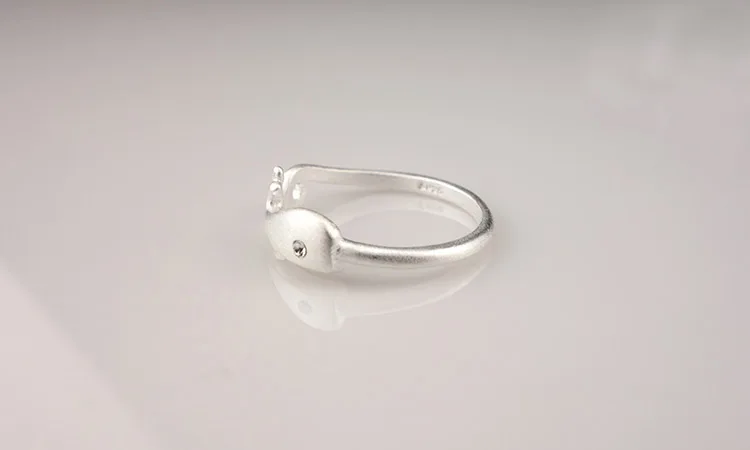 REETI-anillo abierto de Plata de Ley 925 para mujer, joyería con diseño de delfines, para prevenir alergias