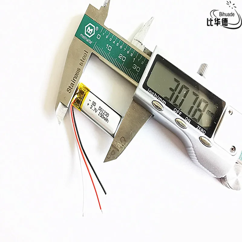 3 خطوط استشعار درجة الحرارة الثرمستور 3.7 فولت، 150 مللي أمبير 501230   بوليمر ليثيوم أيون / بطارية ليثيوم أيون لبنك الكمبيوتر اللوحي، نظام تحديد المواقع، mp3، mp4