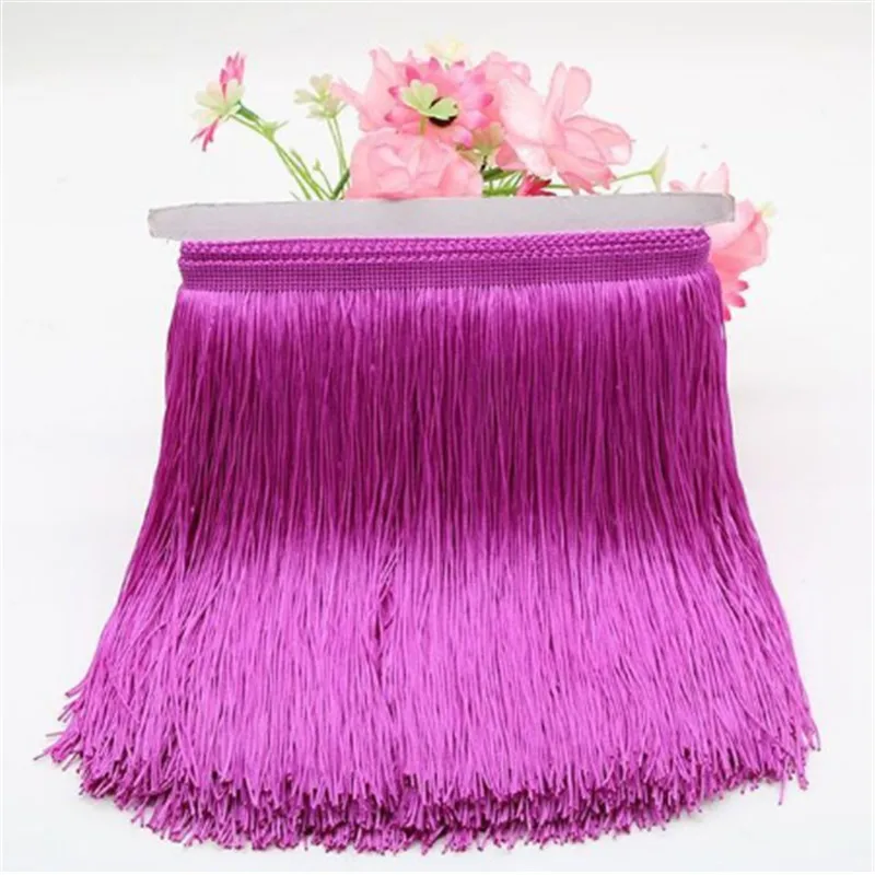 10/15/20/30cm Yard Lace Trim Tassel Fringe DIY Latin Dress Stage Clothes Accessories Decorative Tassels for Curtains Lace