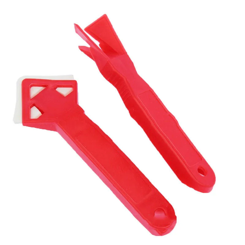 2 Pcs/Set Caulk Removal Mini Handmade Tools Scraper Utility Practical Floor Cleaner Tile Cleaner Surface Glue Residual Shovel