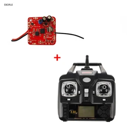 Syma x5c X5C-1 2.4g 4ch送信機,青色光付き,V6受信機,x5 x5c,X5C-1 rc,オリジナルクワッドコプター用