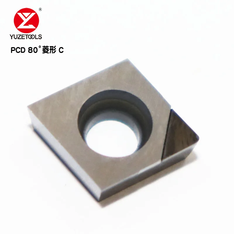 

CNC Lathe Tool Turning Boring Cutting 1PCS CCGT09T304 PCD Carbide Diamond Tip Insert for Aluminum Copper Machining