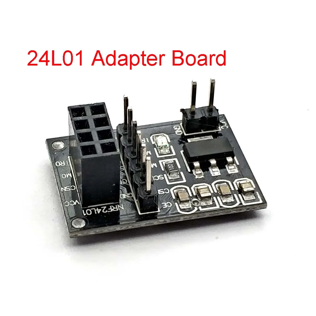 Nrf24l01 módulo adaptador sem fio 3.3 v nova placa adaptador de soquete para 8pin para arduino robô carro 24l01 módulo sem fio