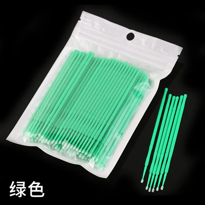 100pcs/lot Durable Micro Disposable Eyelash Extension Individual Applicators Mascara Brush Eyelash Glue Cleaning Tool