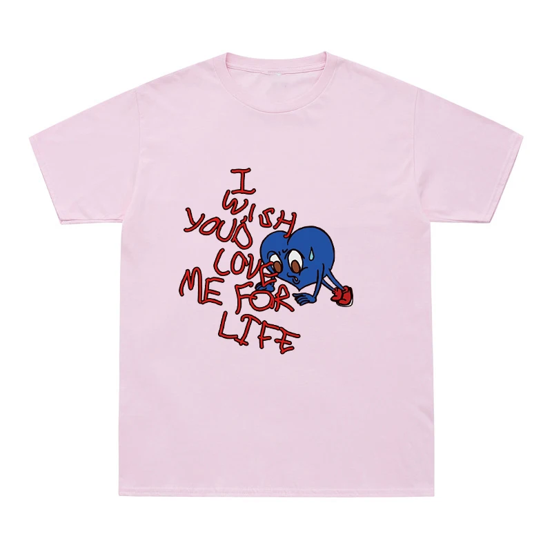 Hot Sale 2020 Summer Men T-Shirts I Wish You Love Me For Life Harajuku Tshirts Brockhampton Ginger Hip Hop Tees Funny T-Shirt