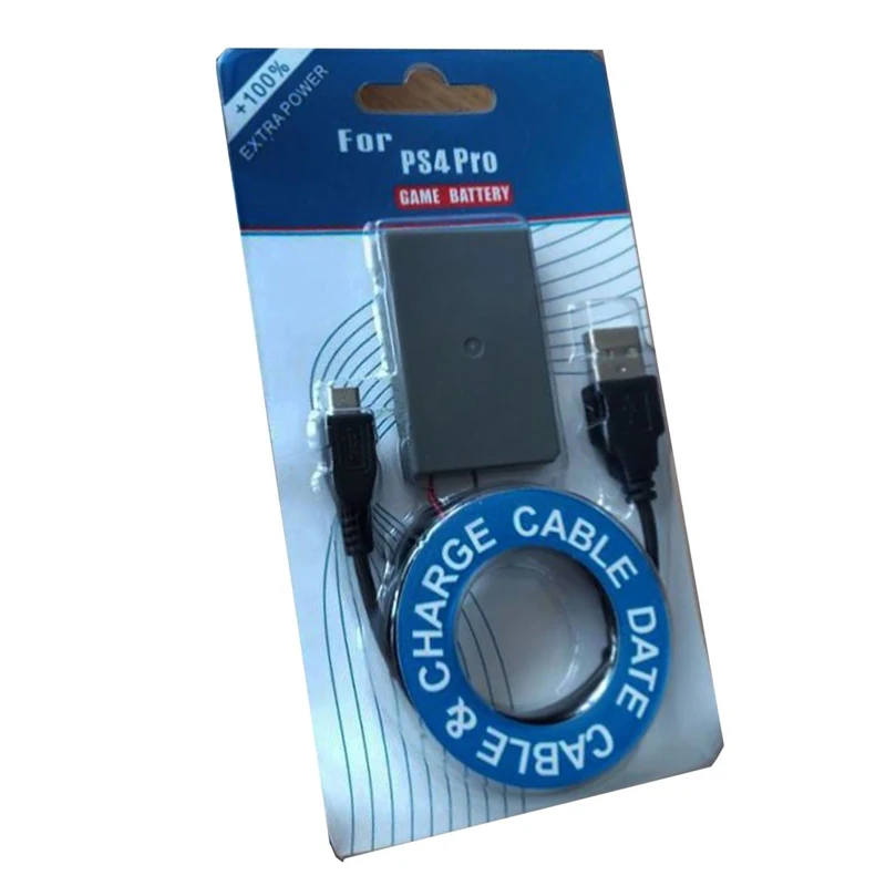 1Pc 2000MAh Battery Pack สำหรับ Sony PS4 Pro Gamepad แบตเตอรี่ไร้สาย Controller แบตเตอรี่ทดแทน Li-Ion + USB สาย