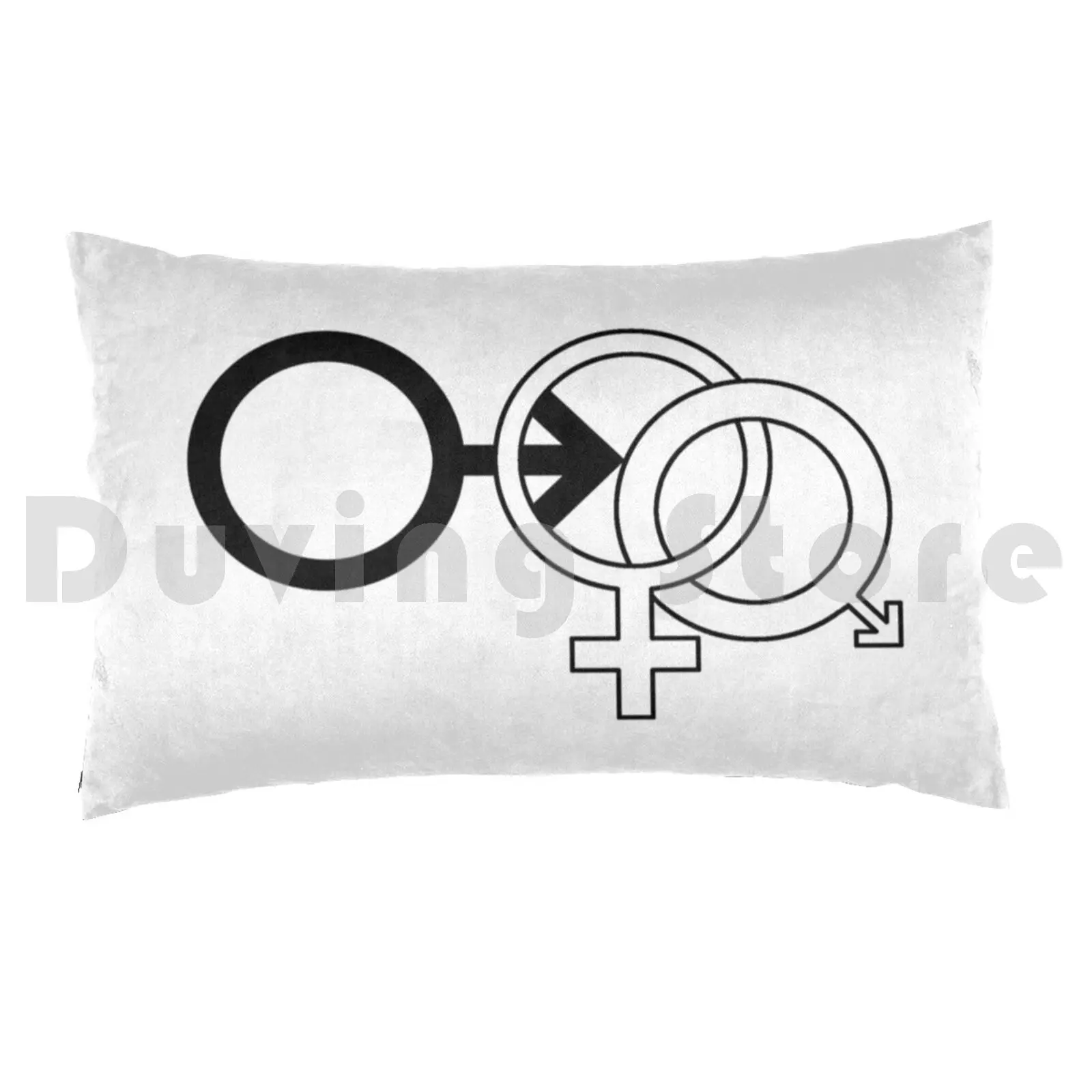 Cuckold Symbol ( White ) Pillow Case Printed 50x75 Cuckold Hotwife Cuck Queen Of Spades Cuckqueen Swinger Bull