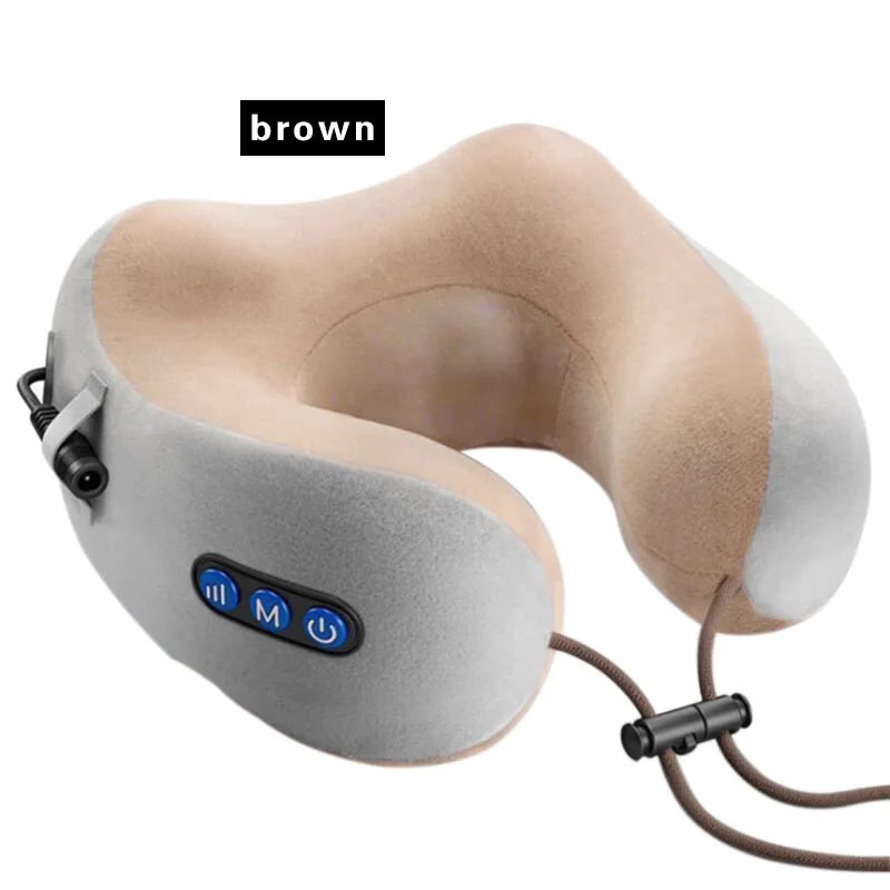 

U Shaped Electric Neck Massager Shoulder Kneading Heating Massage Portable Travel Home Car Use Multifunctional Massage Pillow