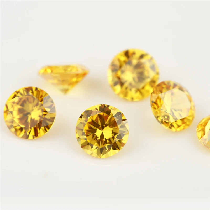 1~12mm 5A Runde Lose Zirkonia-Steine Weiß Goldgelb Rosa Granat Meeresblau Mix 5 Farben CZ Edelsteine für Schmuckherstellung – Detail 13