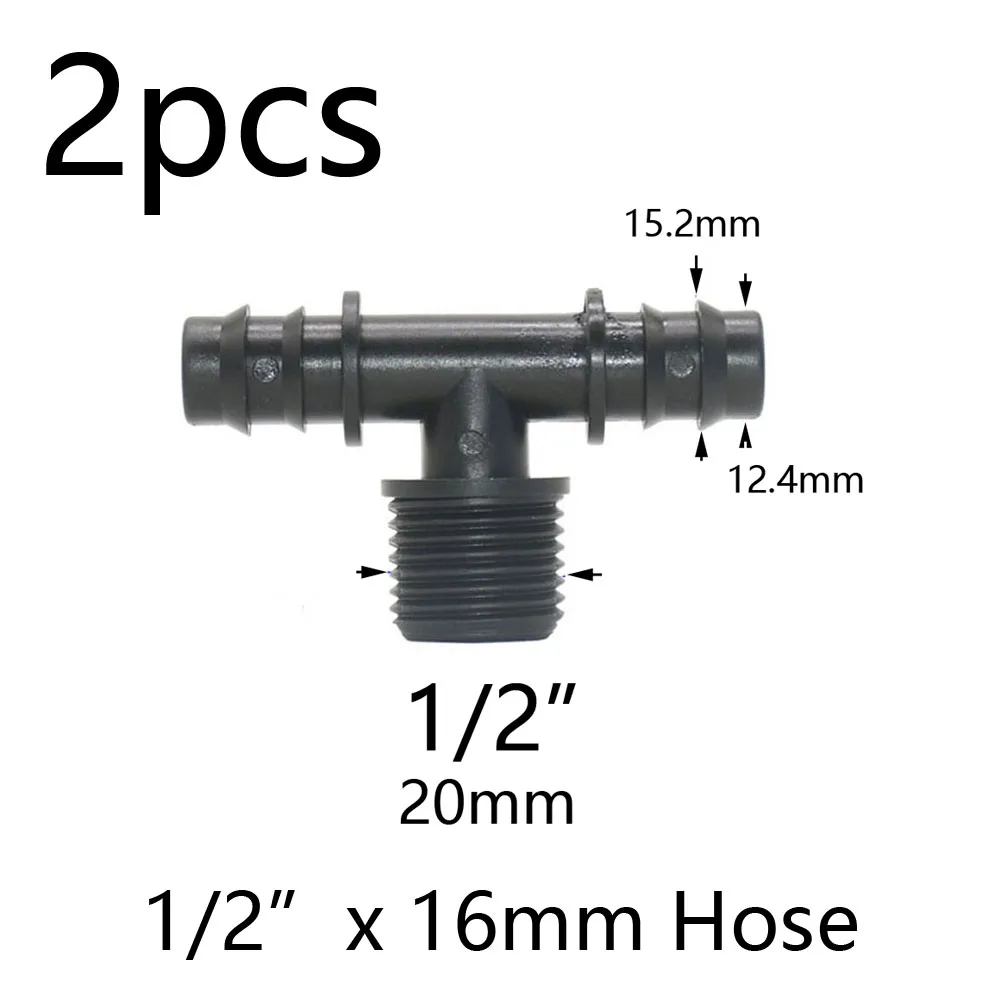 Nawadniania kropelkowego Pe Tube Tee Splitter 1/2 3/4 \