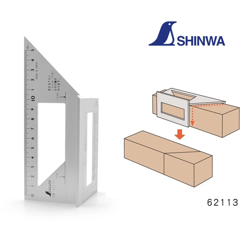 High precision angle ruler woodworking manual bevel gauge 45 90 degree aluminum stainless steel trapezoid