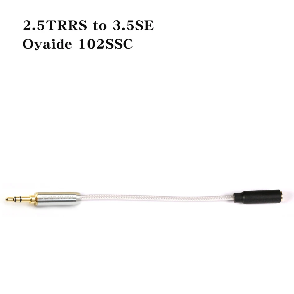 Venture Electronics VE Adapter Cables Oyaide 102SSC  2.5TRRS, 3.5TRRS,3.5SE