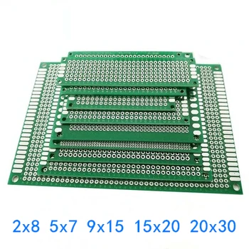 Placa de circuito impreso Universal para Arduino, prototipo de 2x8, 3x7, 4x6, 5x7, 6x8, 7x9, 9x15, 10x22, 12x18