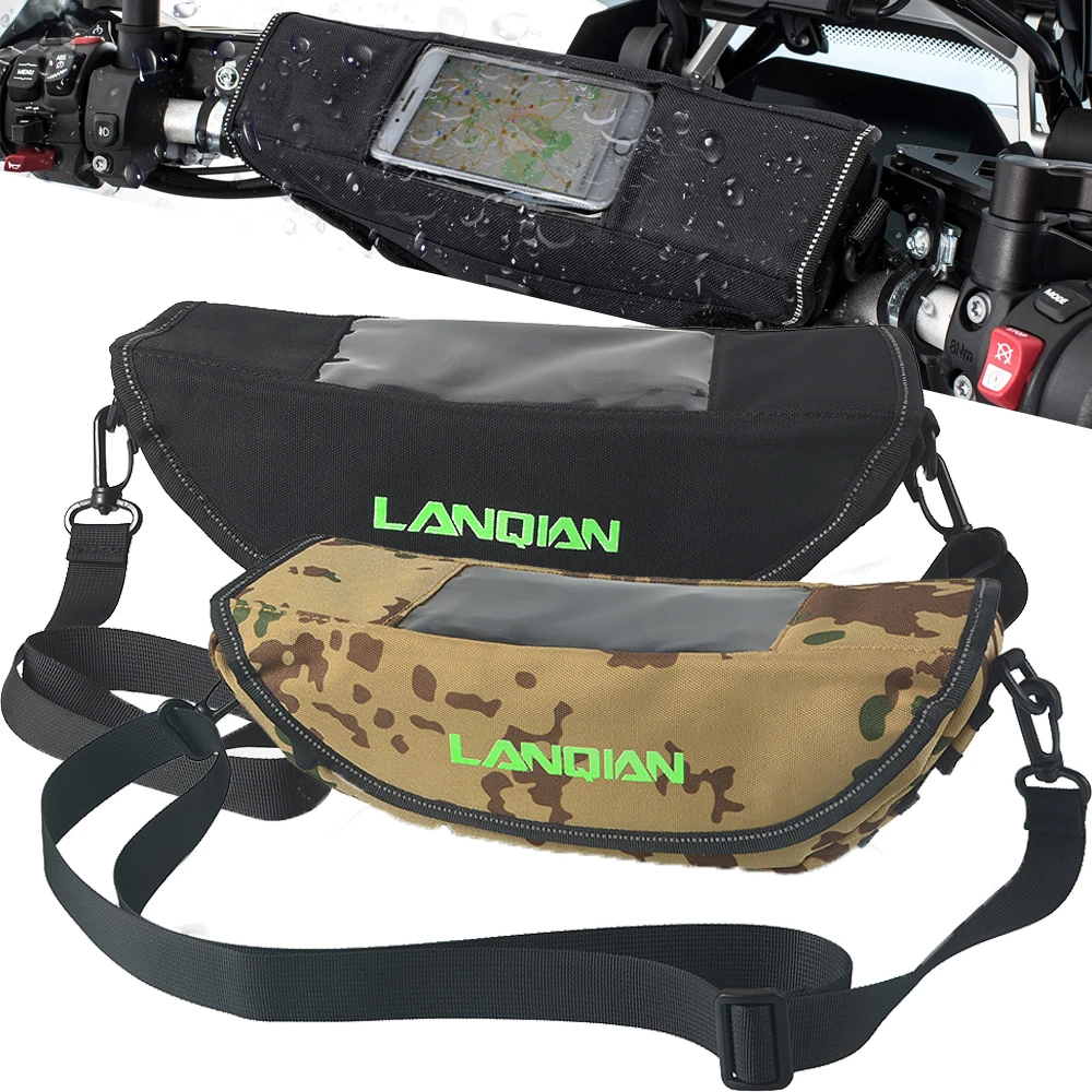 

For BMW F850GS F900R F900XR R1100GS R1150GS Motorcycle Camouflage waterproof handlebar Reflective travel GPS Navigation Bag