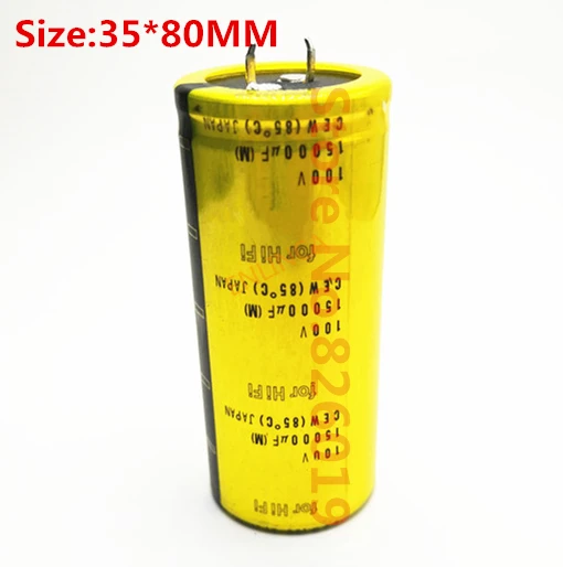 New good quality 100V 15000UF Radial DIP Aluminum Electrolytic Capacitors size 35*80 100V 15000UF Tolerance 20%