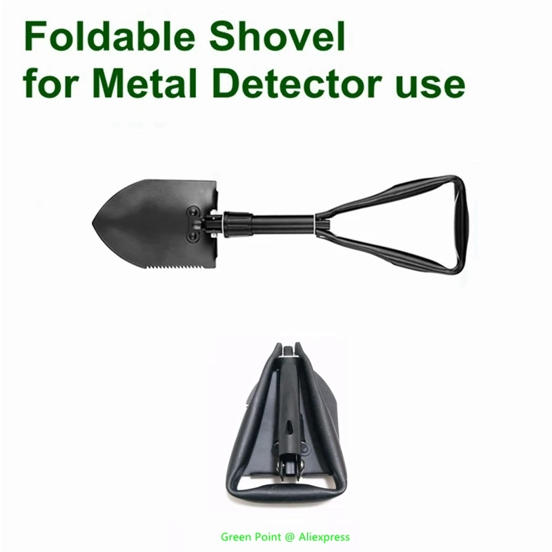 Foldable Shovel For Metal Detecting Use Portable Three Folding Shovel Outdoor Camping Exploration Tools Metal Detector Accessory