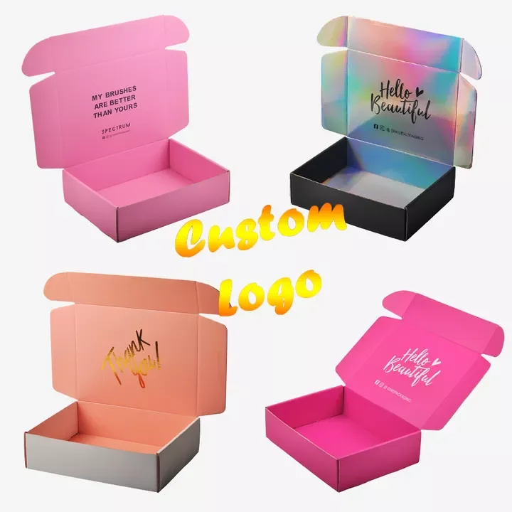 500pcs Customized Colored Mailer Boxes With Custom Logo Printed Durable Apparel Packaging paper Boxes For Clothes