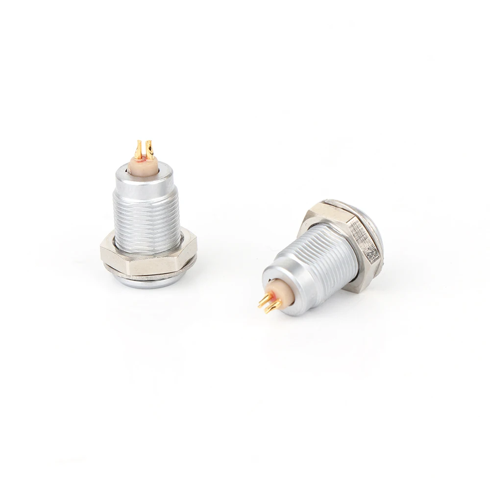 1pair hi-end gold plated Female Earphone Pins For HD800S HD800 HD820 Headphone Cable plug hifi DIY Connectors Adapter view 2